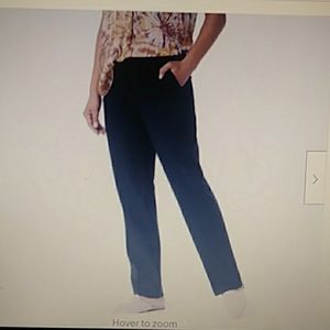 COPY - New Lori Goldstein Baby Bootcut woven Black Pants size MEDIUM